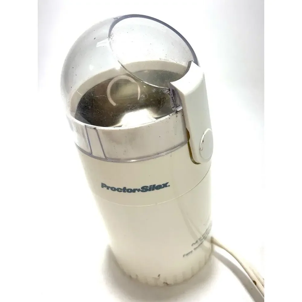 Proctor Silex Electric Coffee Grinder White Hamilton Beach Tested Working